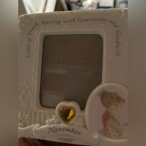 Precious Moments girls November birthstone frame